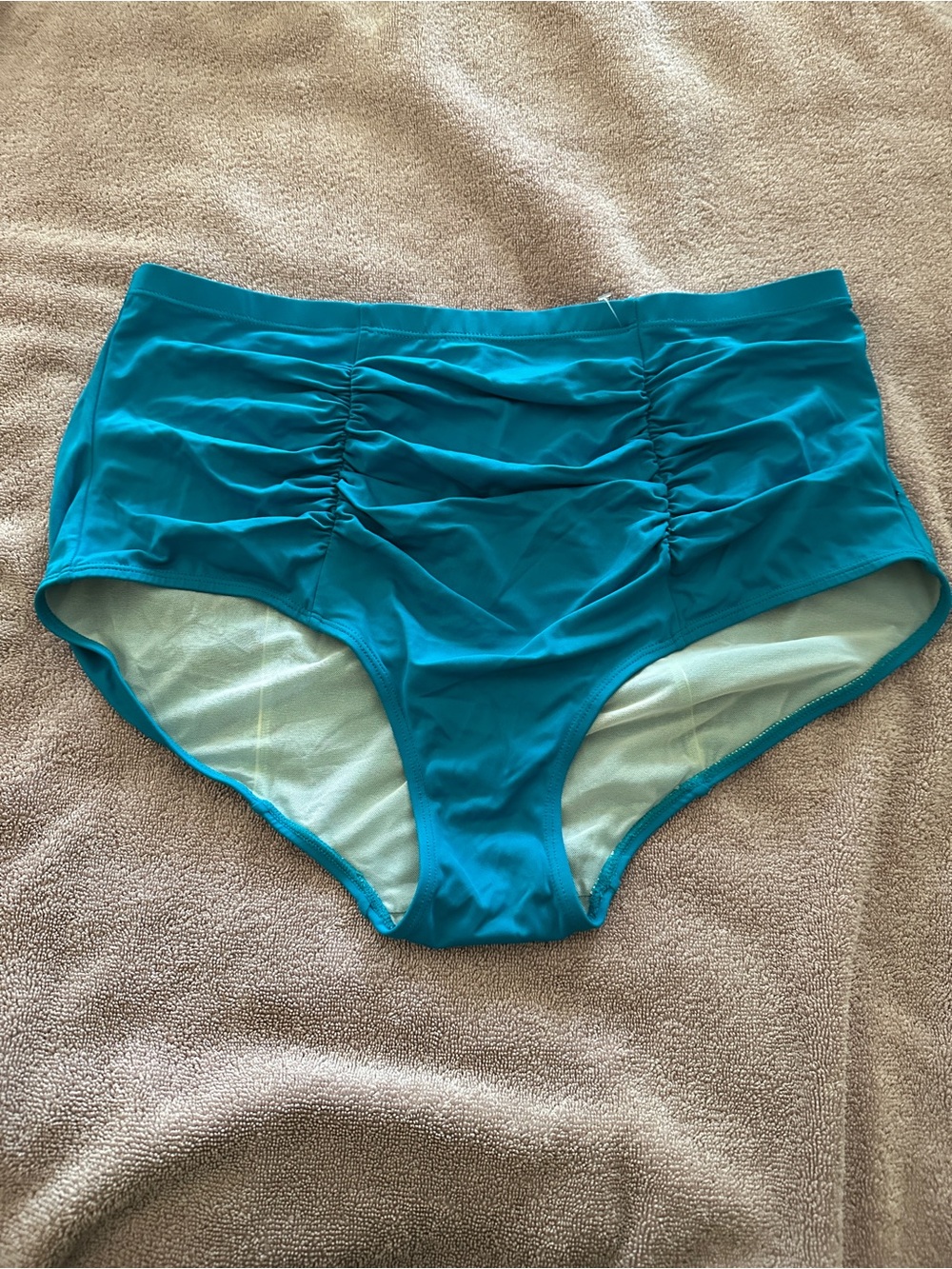 torrid Teal Swim Bottoms with Mesh Lining